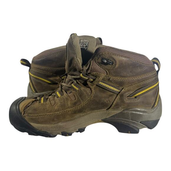 Keen Targhee II WP Mid Brown Leather Waterproof Hiking Boots Men's Size 7 - Picture 7 of 9